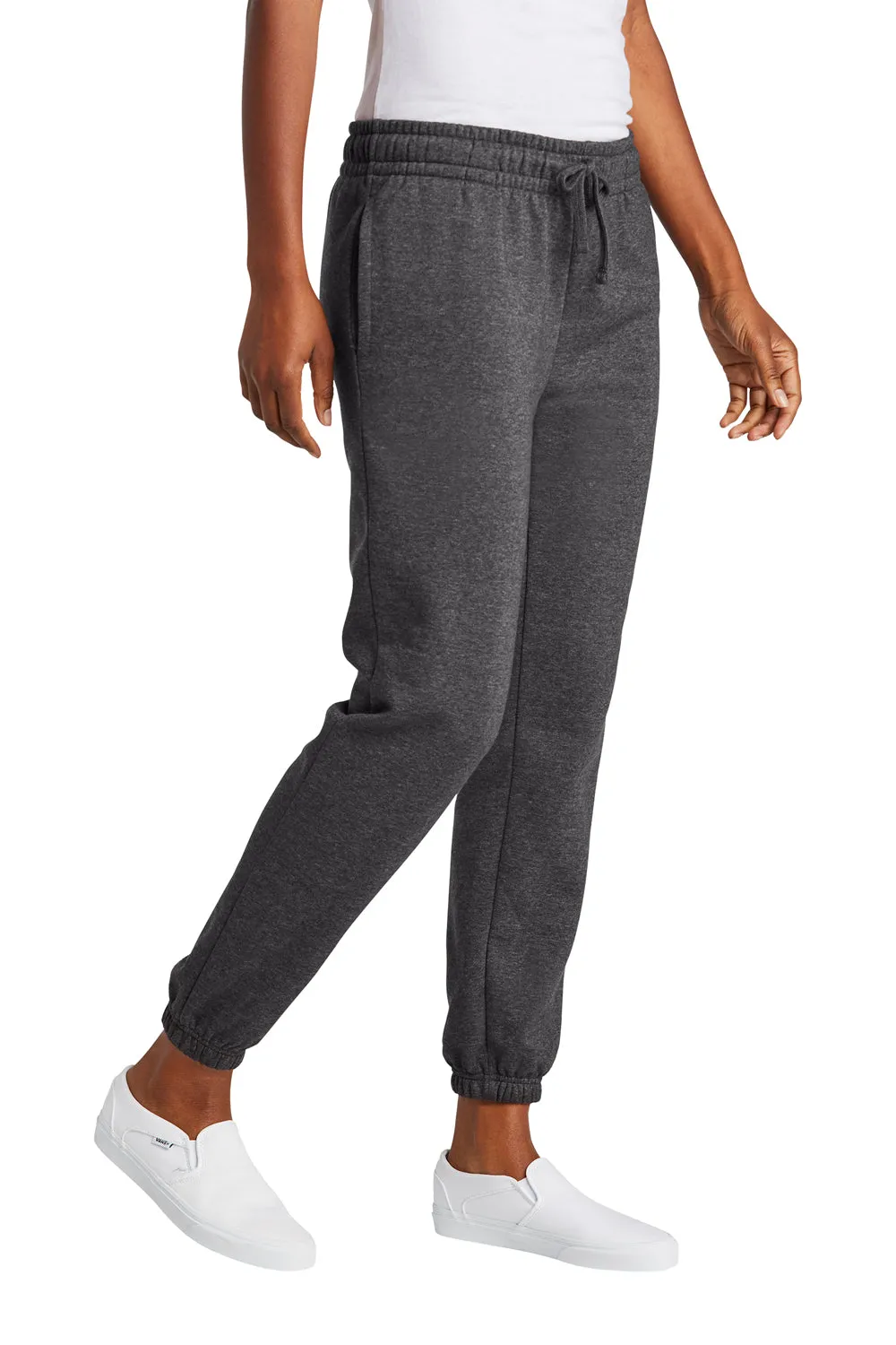 District Womens V.I.T. Fleece Sweatpants w/ Pockets - Heather Charcoal Grey  Buy new Clothing District