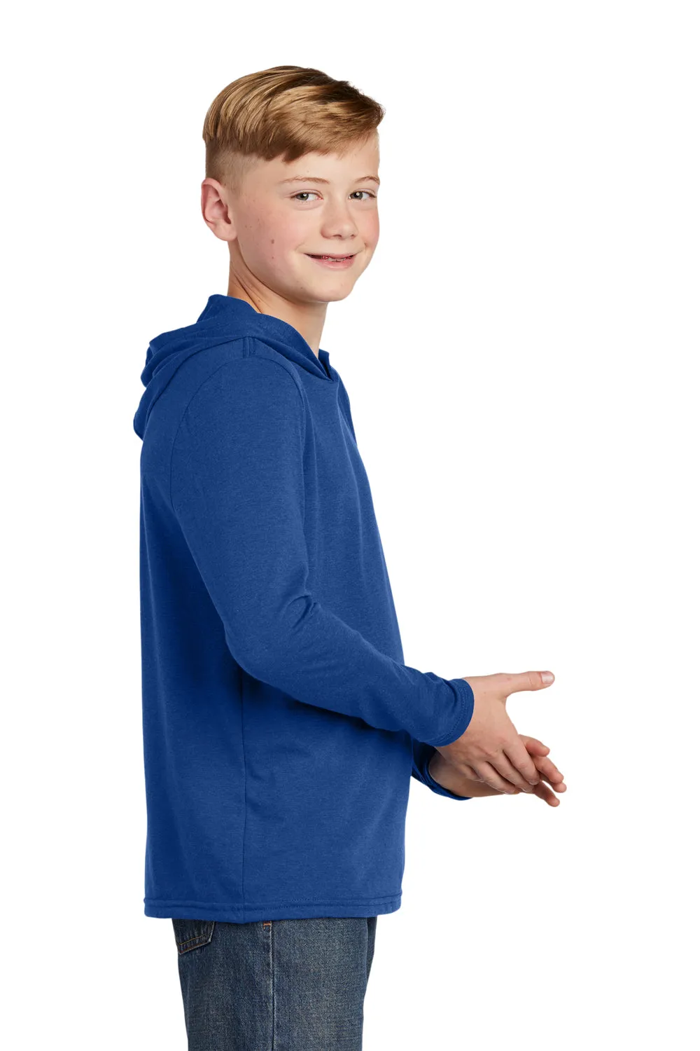 District Youth Perfect Long Sleeve Hooded T-Shirt Hoodie - Deep Royal Blue  Buy new Clothing District
