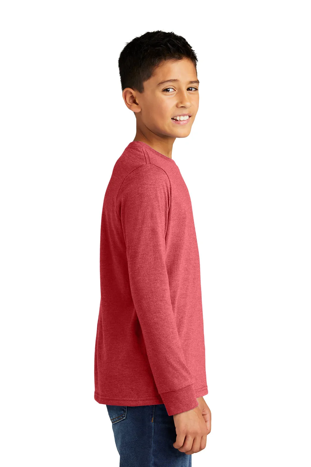 District Youth Perfect Tri Long Sleeve Crewneck T-Shirt - Red Frost  Buy new Clothing District