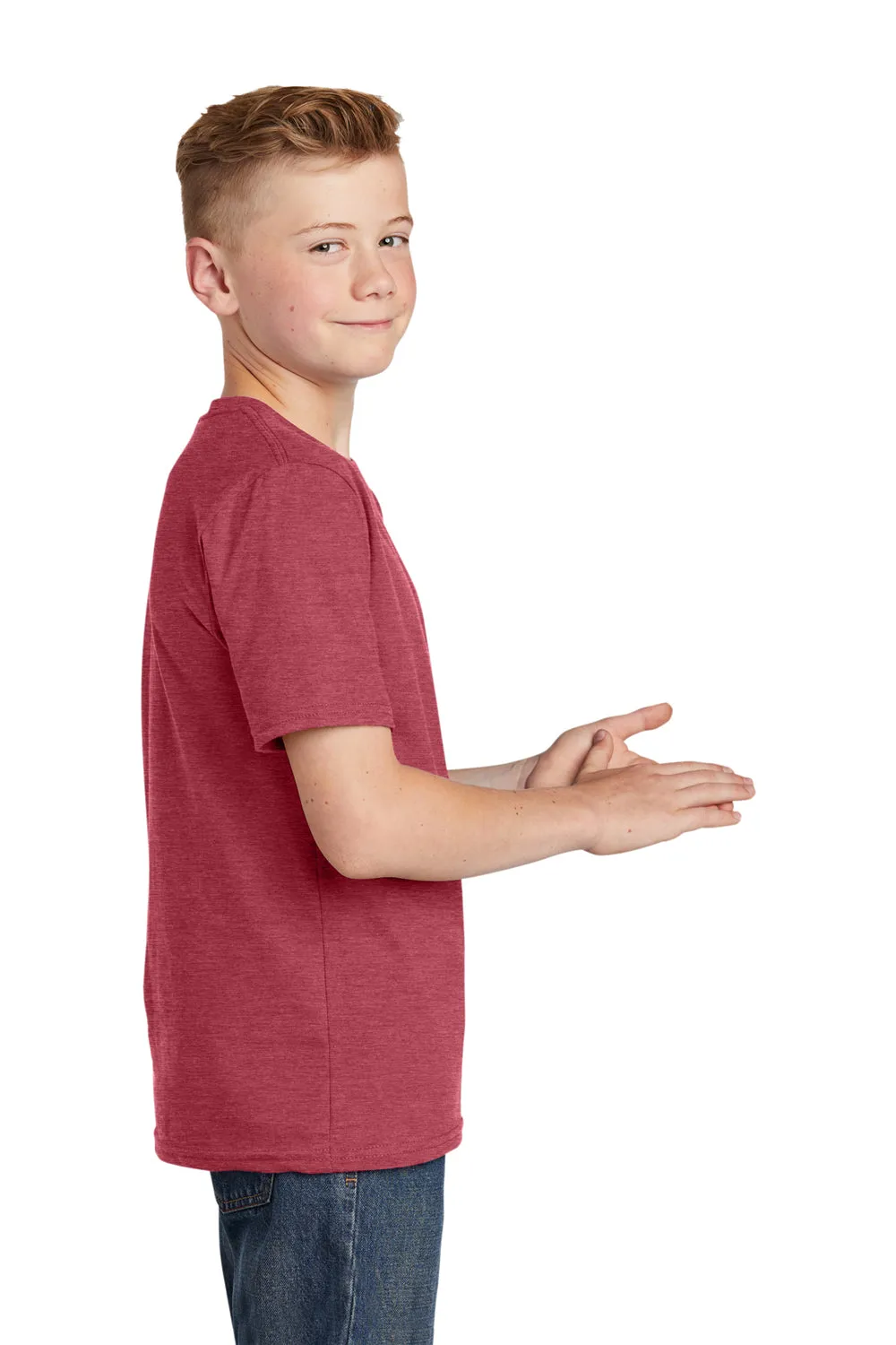 District Youth Very Important Short Sleeve Crewneck T-Shirt - Heather Cardinal Red  Buy new Clothing District