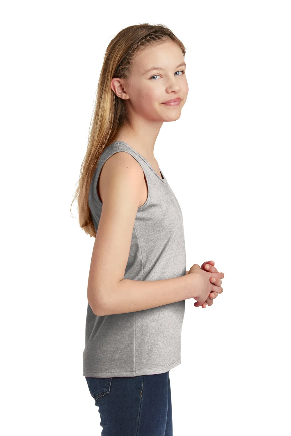 District Youth Very Important Tank Top - Heather Light Grey  Buy new Clothing District