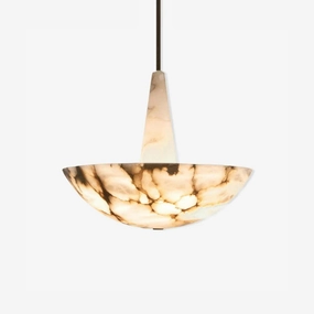 Domus Alabaster Chandelier minimalist reading light