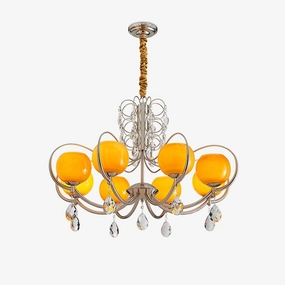 Doria Crystal Chandelier minimalist reading light