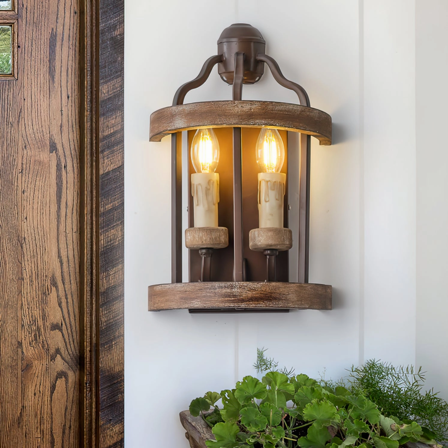 Double Candle Wall Lamp