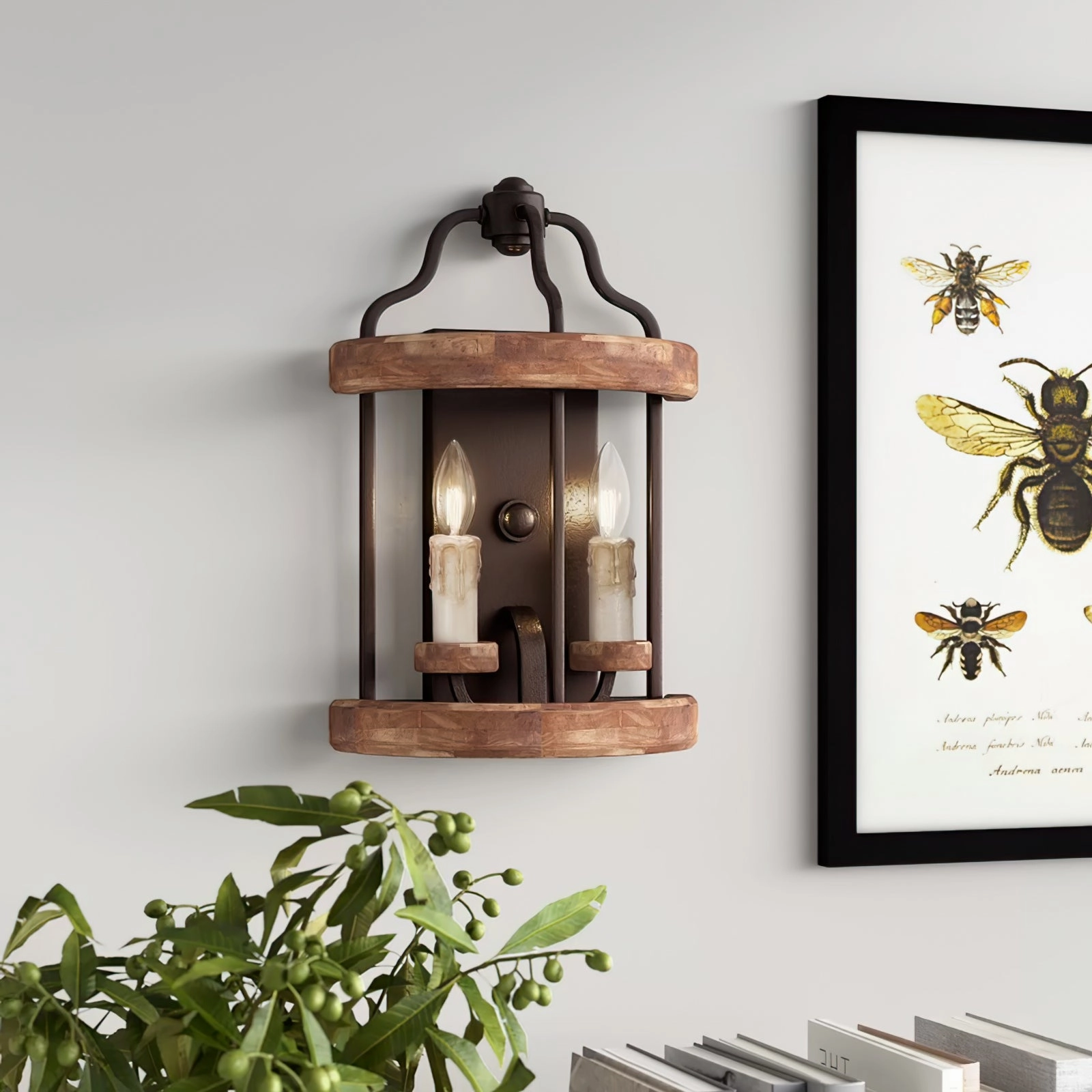 Double Candle Wall Lamp