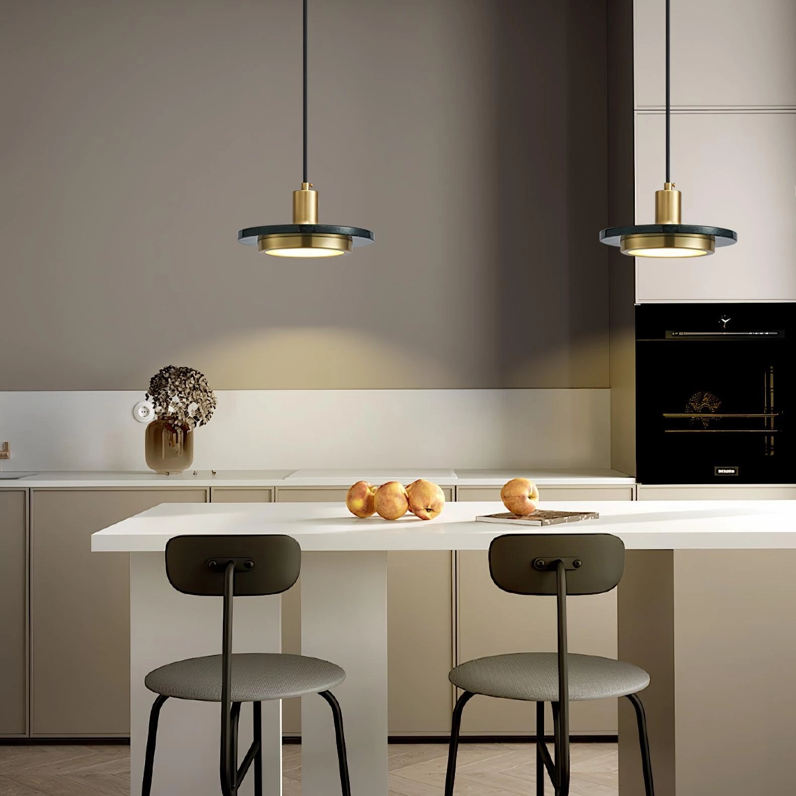Double Circle Pendant Light