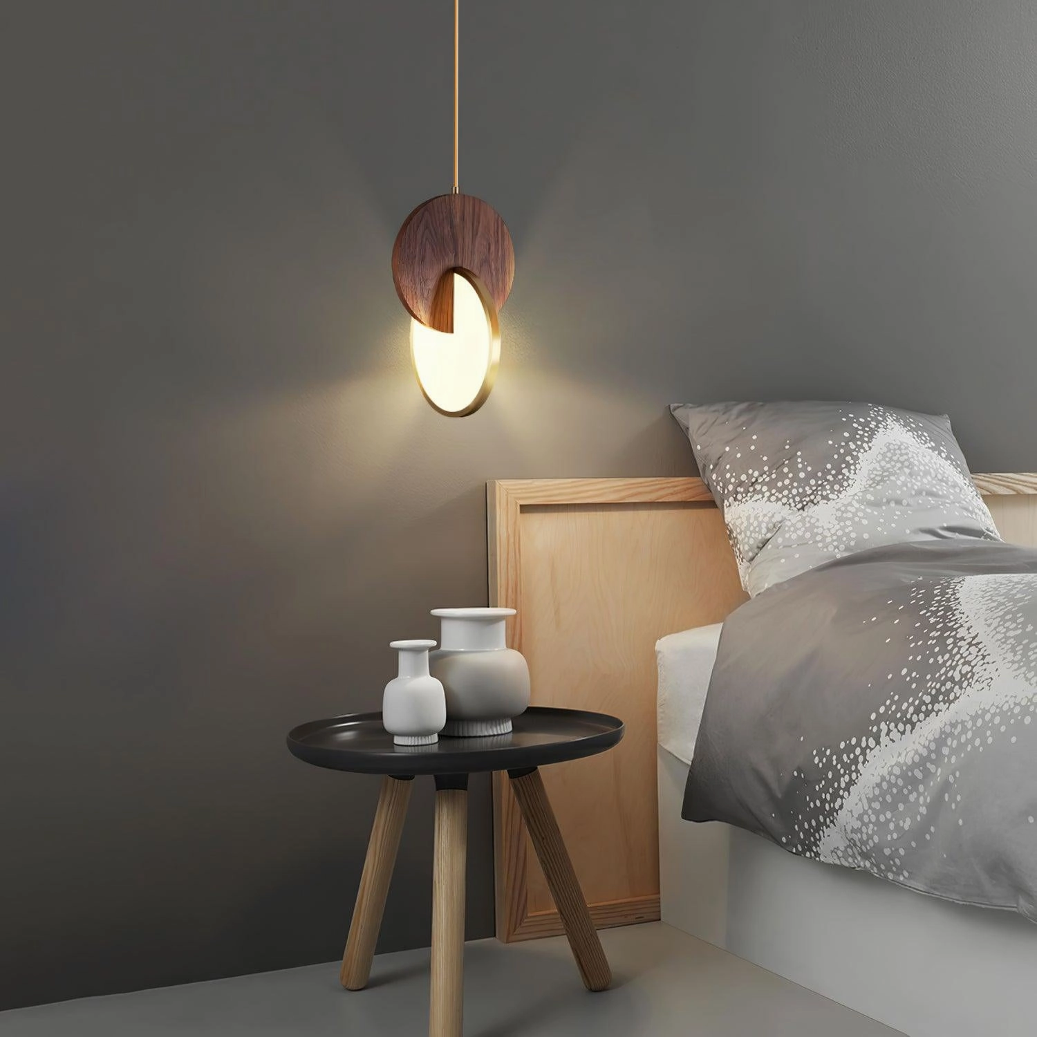Double Disk Pendant Lamp