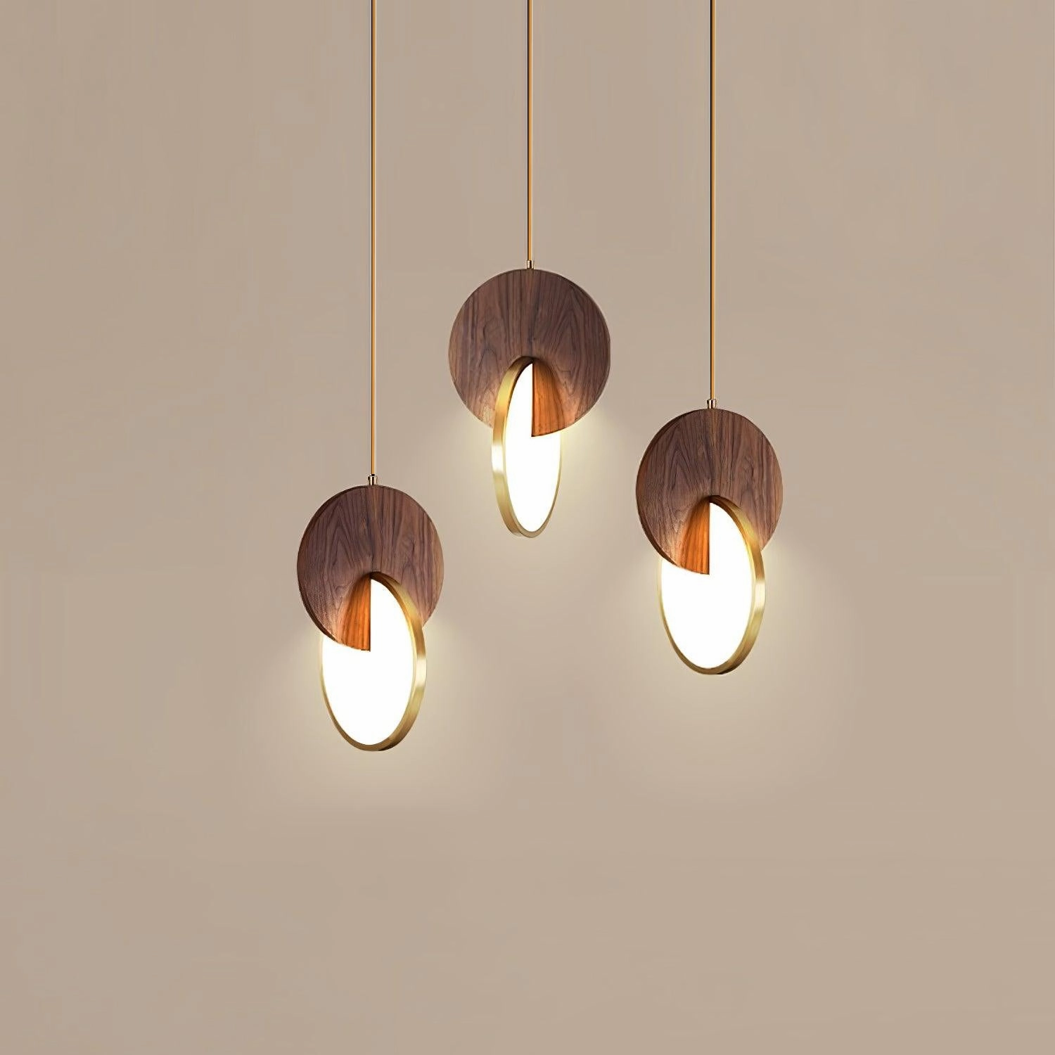 Double Disk Pendant Lamp