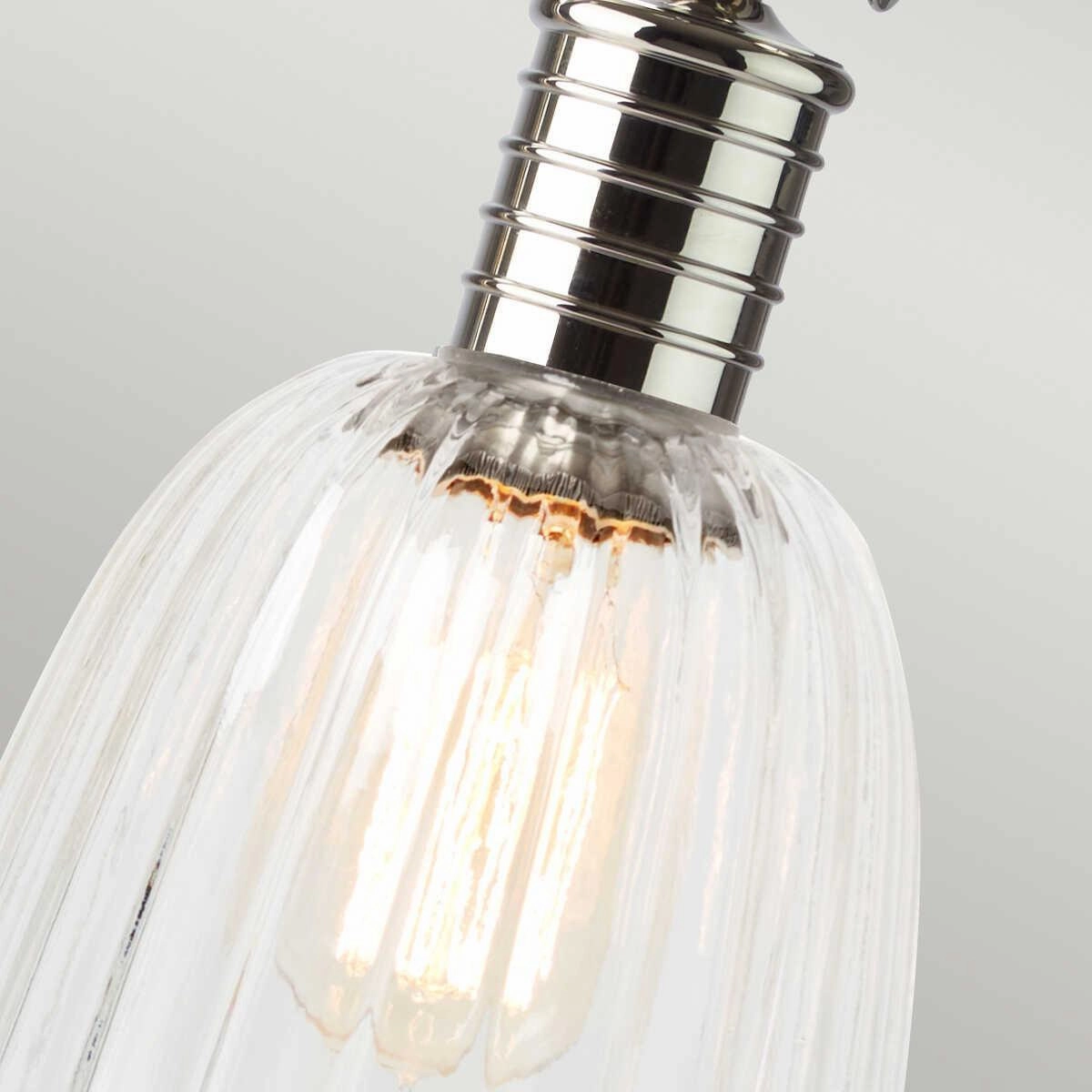 Douille 1 Light Polished Nickel Table Lamp Elstead Lighting