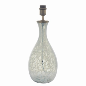Drandle Large White & Grey Glass Table Lamp Base energy-saving LED light