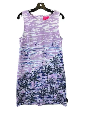 Dress Casual Midi By Lilly Pulitzer In Purple & White, Size: M