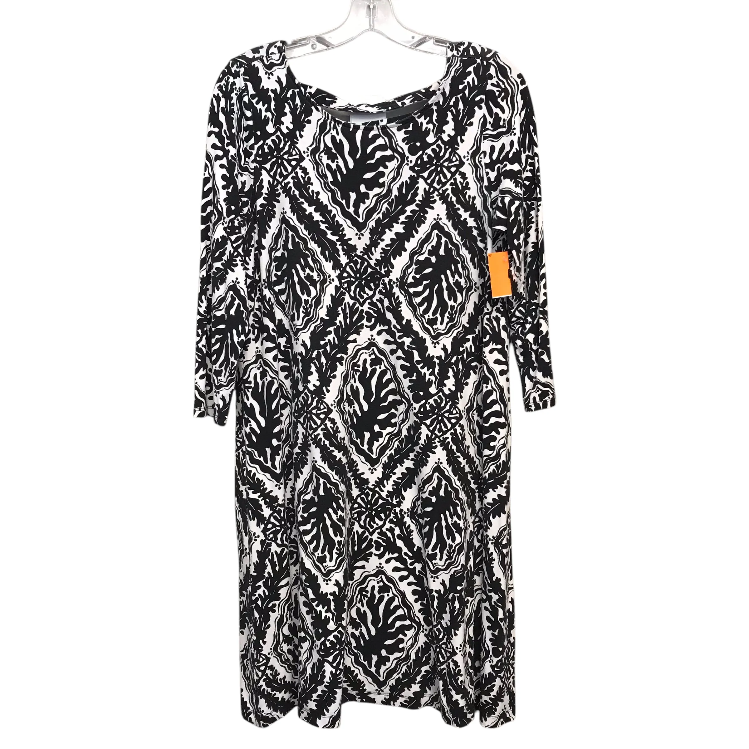 Dress Designer By Lilly Pulitzer In Black & White, Size:L lilly pulitzer