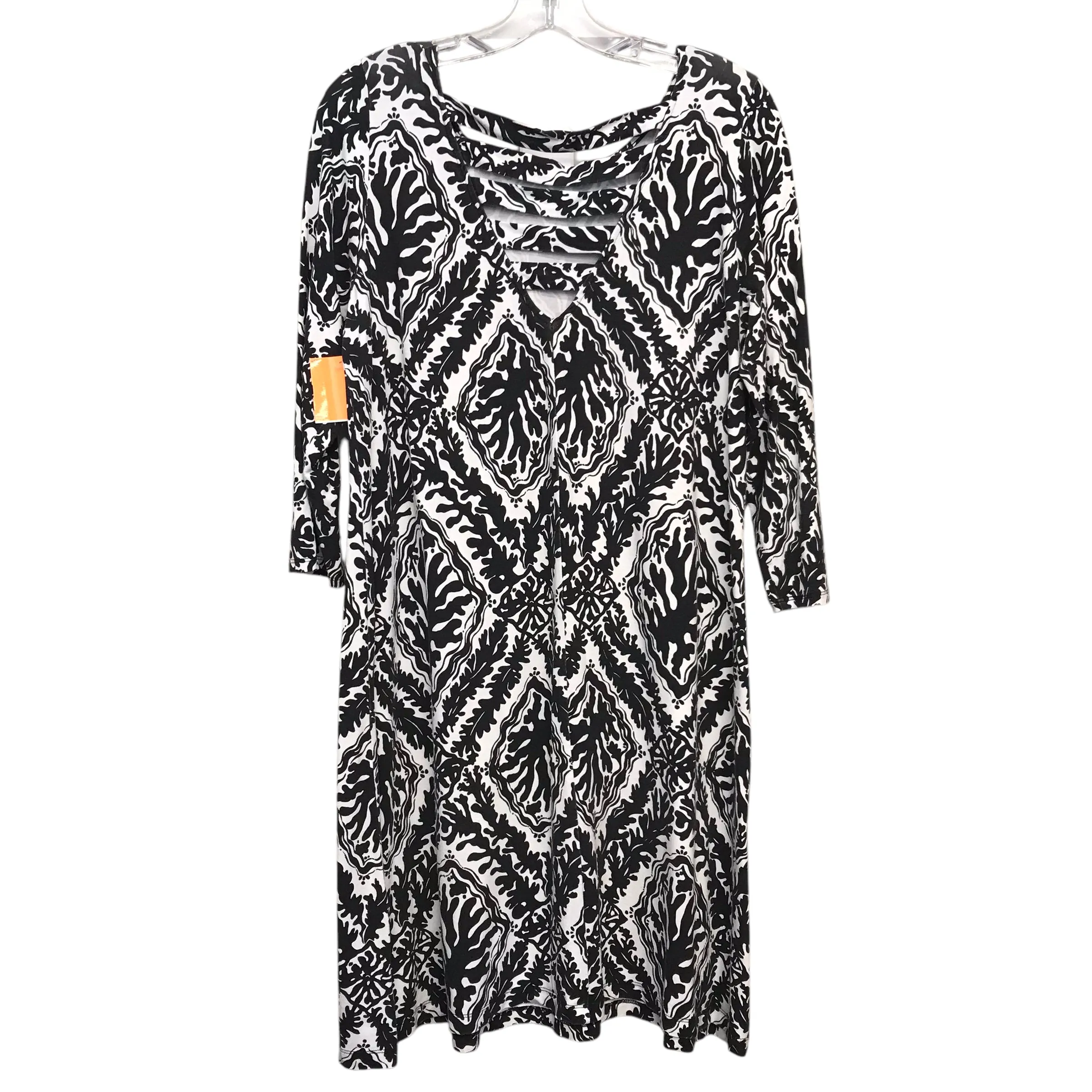 Dress Designer By Lilly Pulitzer In Black & White, Size:L lilly pulitzer