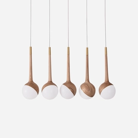 Droplet Chandelier minimalist reading light