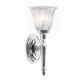 Dryden Cloche Shade Polished Chrome Bathroom Wall Light vintage desk lamp