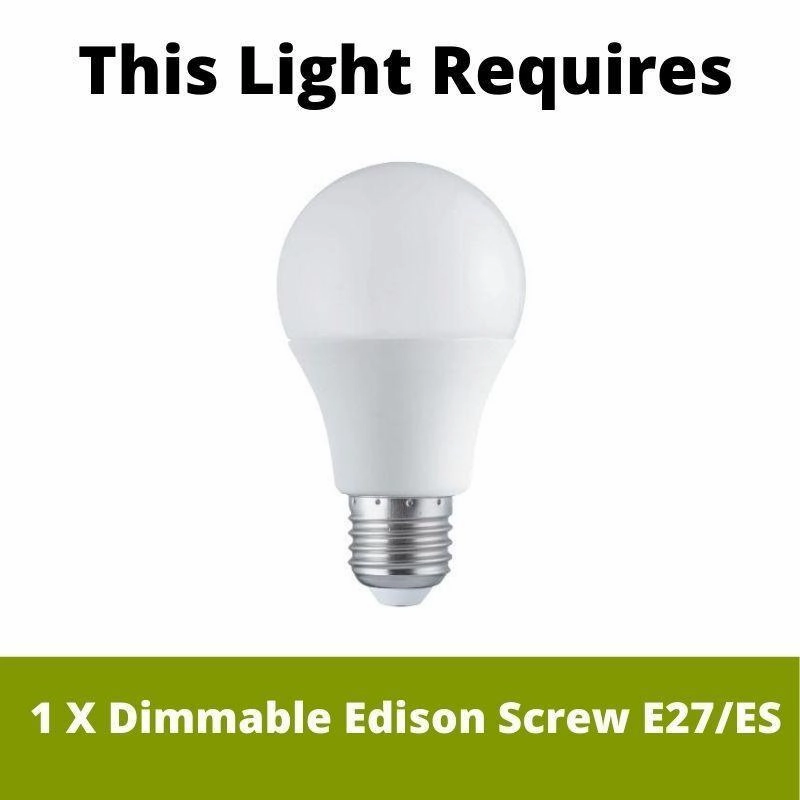 Dublin Bathroom Chrome Flush Ceiling Light - 31cm