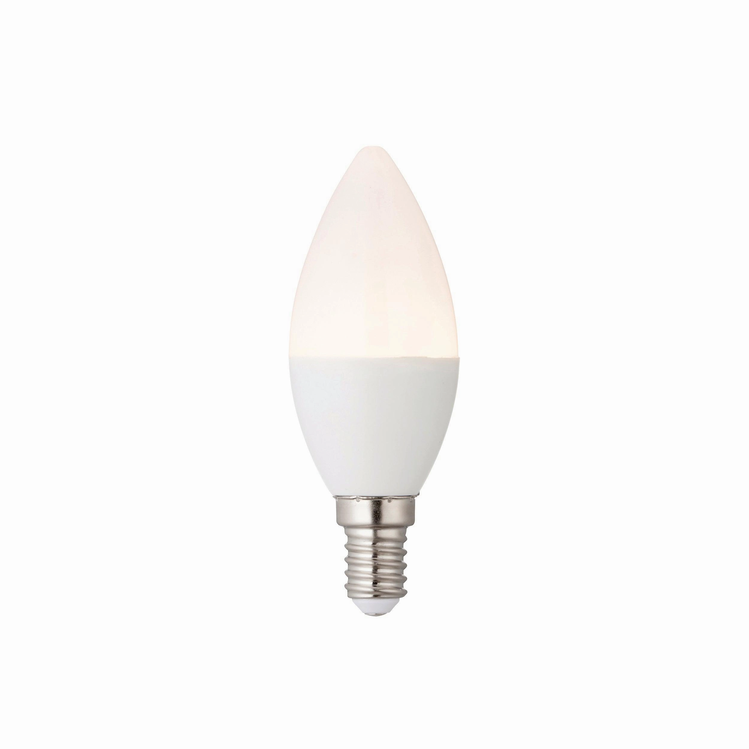 E14 LED Candle Dimmable Lamp Bulb 5.8W - Warm White contemporary ceiling fixture