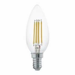 E14 LED Dimmable Bulb Candle Filament 4W (25W Equivalent) contemporary ceiling fixture