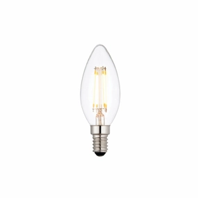 E14 LED Filament Candle Warm White Lamp Bulb 4W contemporary ceiling fixture