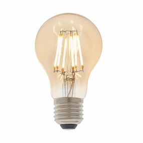 E27 Amber Tinted LED Filament GLS Dimmable 6w Light Bulb contemporary ceiling fixture