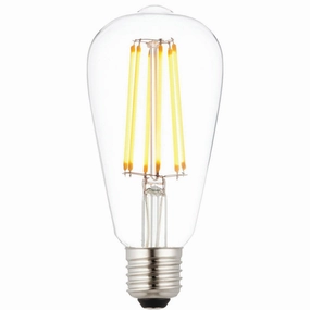 E27 LED 6w Filament Clear Pear Shaped Dimmable Light Bulb contemporary ceiling fixture