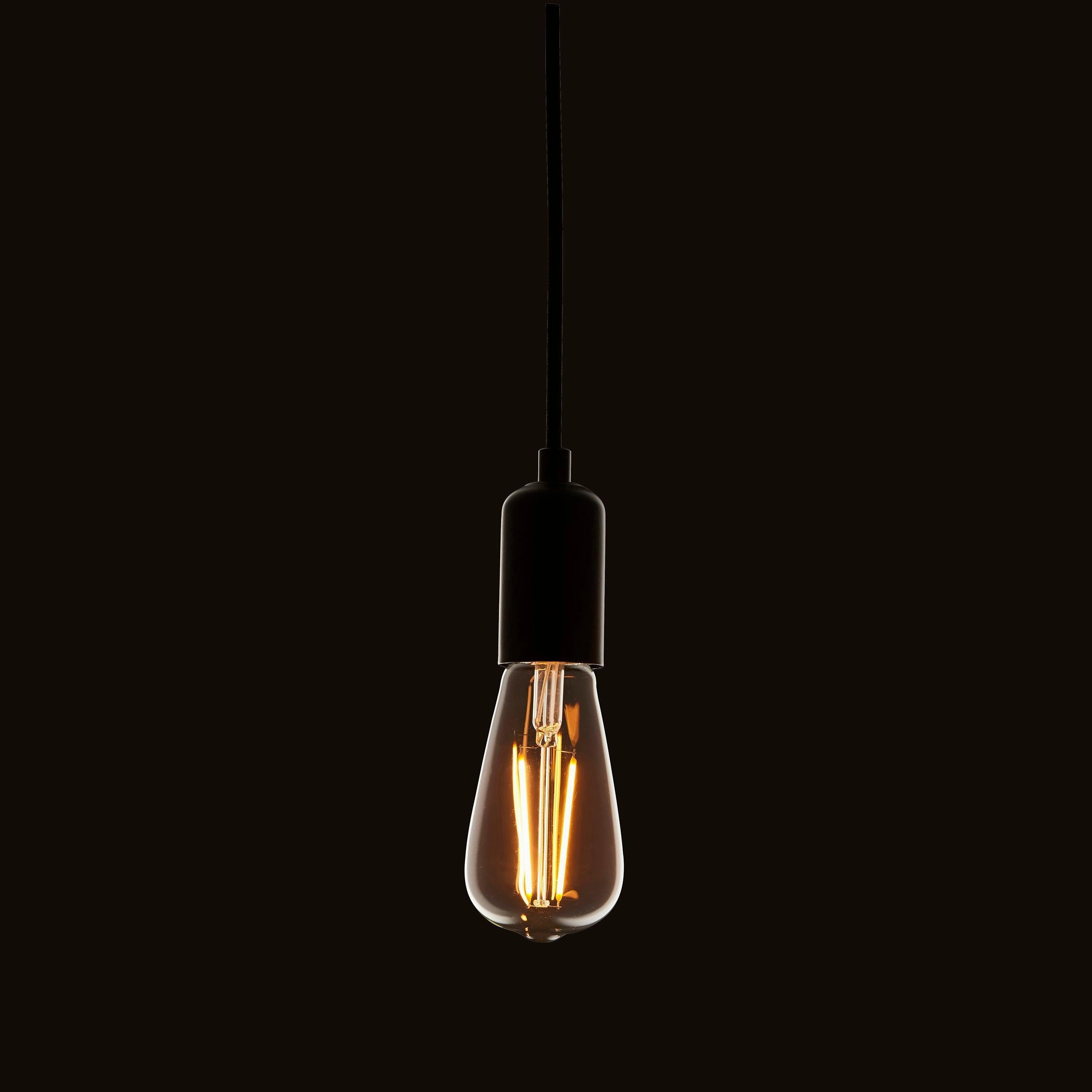E27 LED Decorative Filament Clear Pear Shaped 2w Light Bulb
