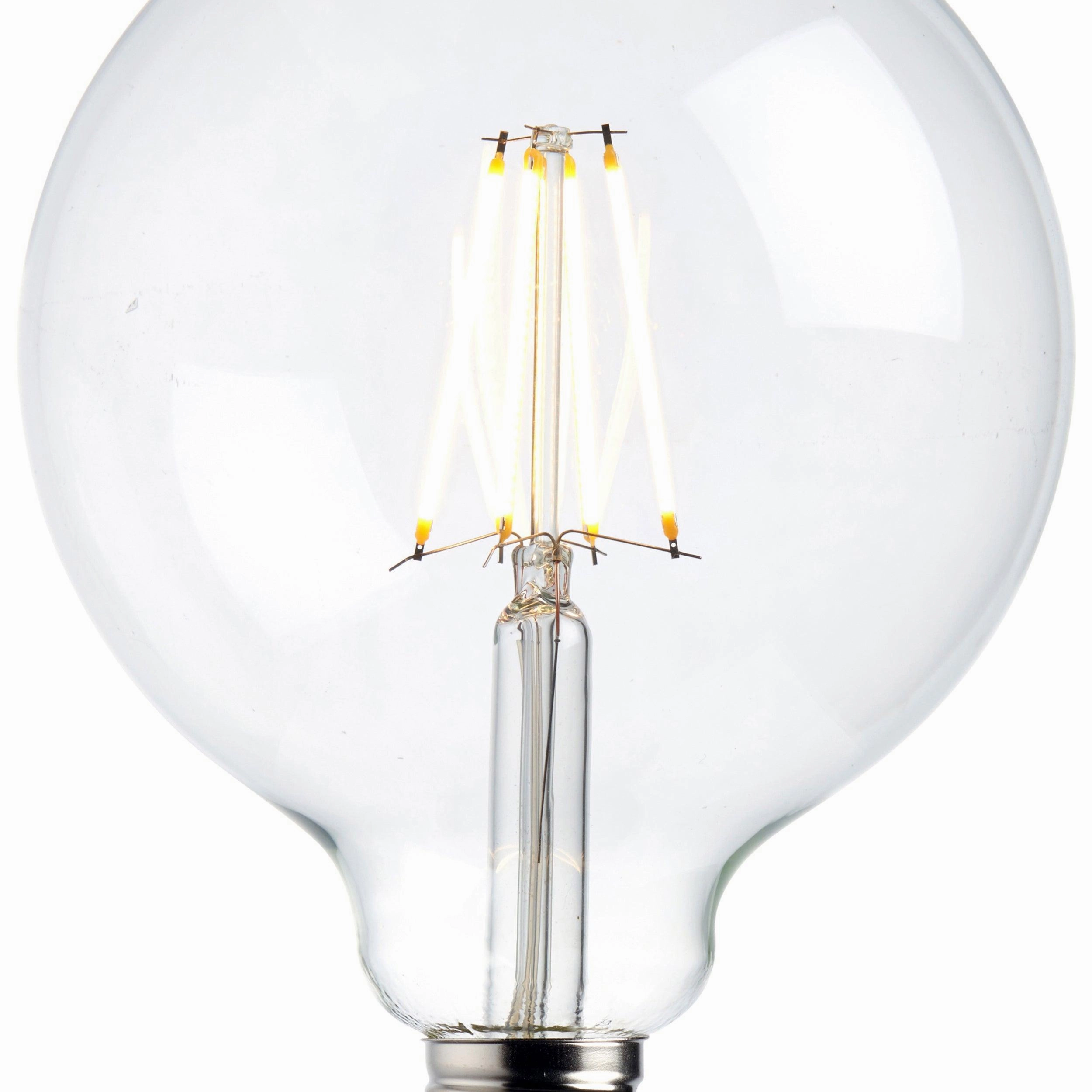 E27 LED Filament Globe Dimmable Lamp Bulb 125mm 7W