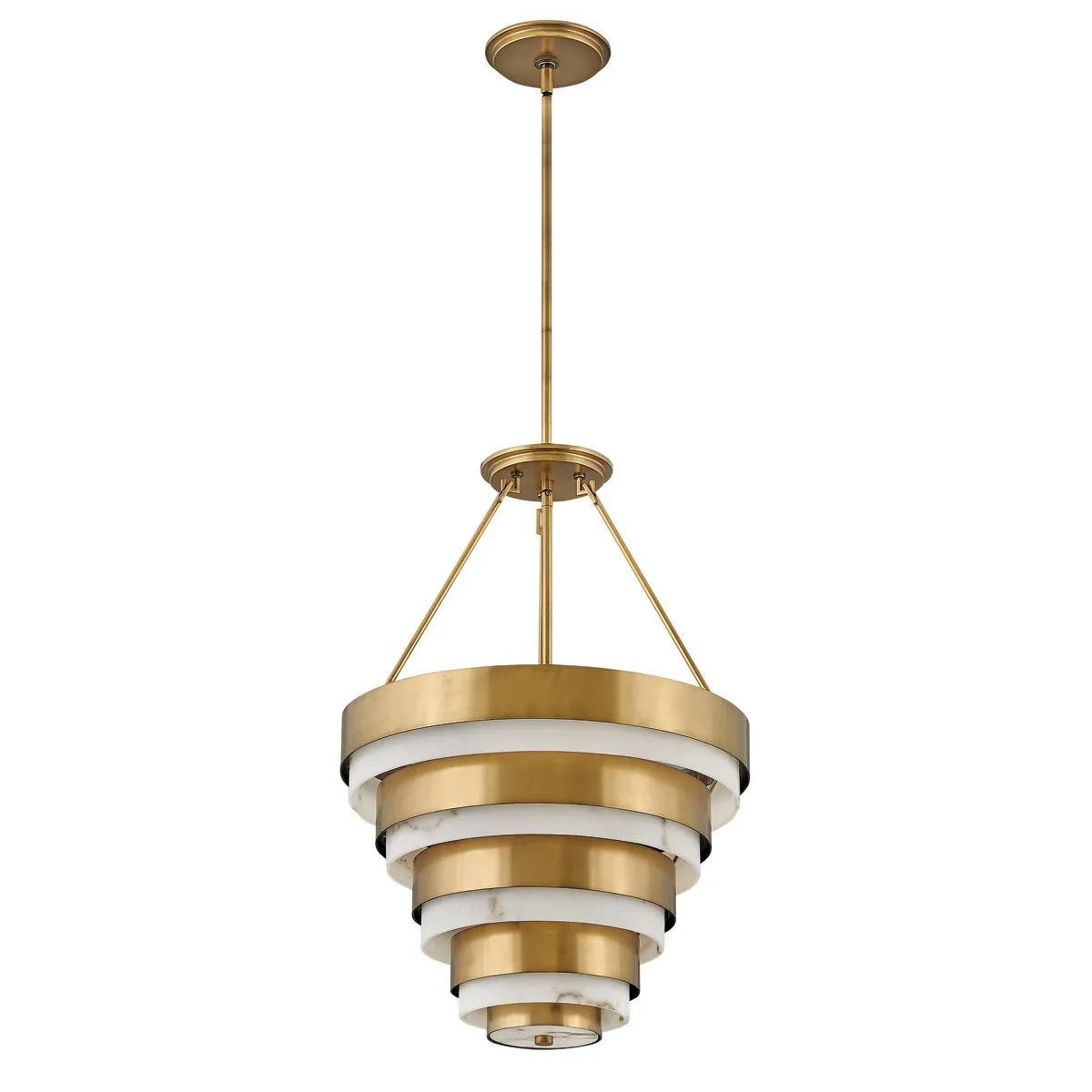 Echelon 4 Light Brass Ceiling Pendant Light flush mount ceiling fixture