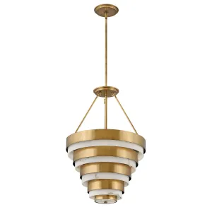 Echelon 4 Light Brass Ceiling Pendant Light flush mount ceiling fixture