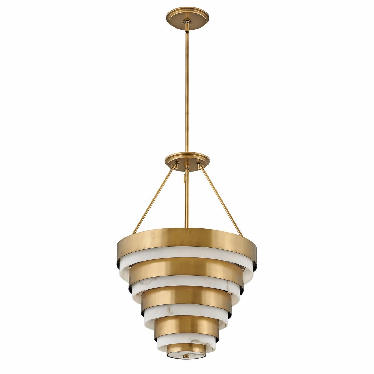 Echelon 4 Light Brass Ceiling Pendant Light sleek LED ceiling lamp