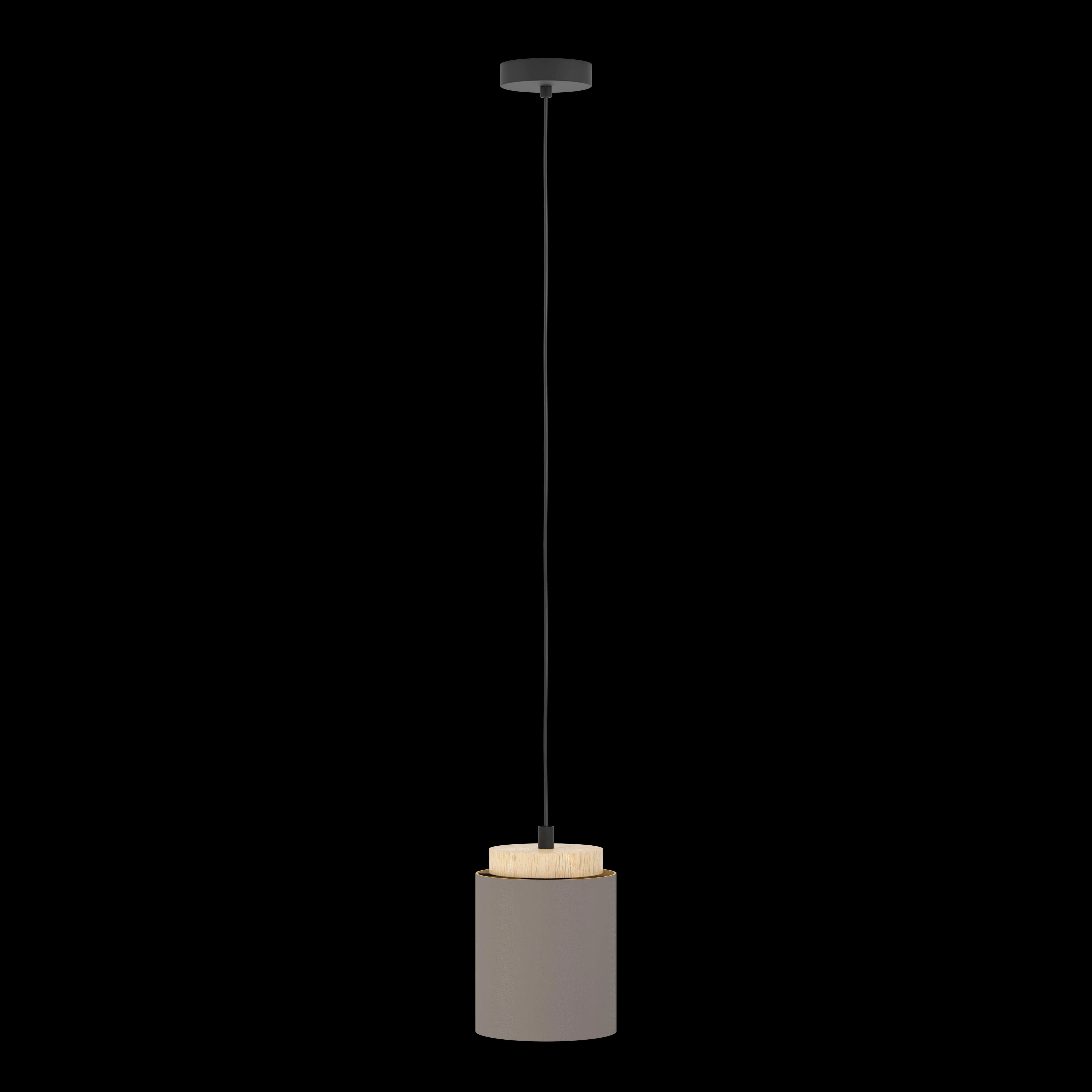 Eglo Albariza Brown & Gold Fabric Ceiling Pendant