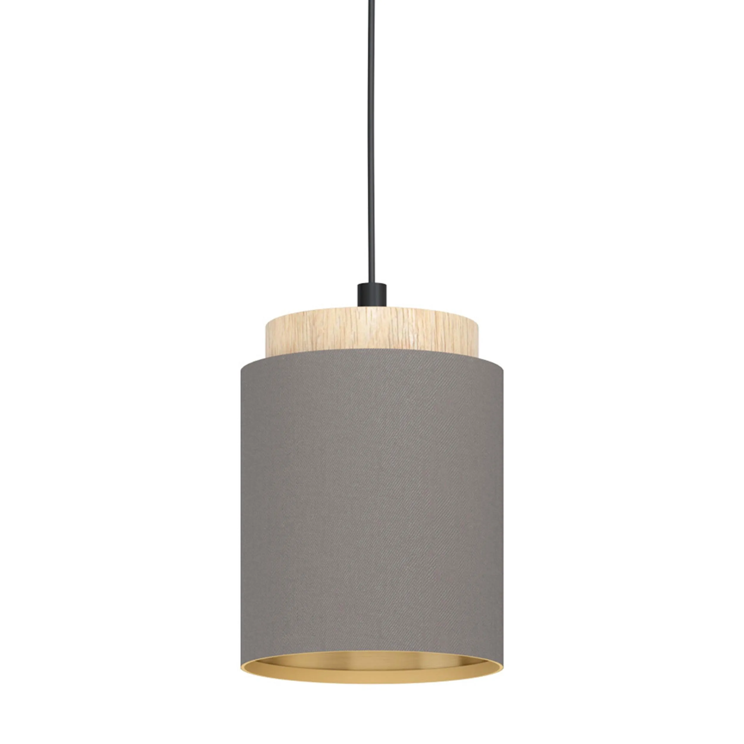 Eglo Albariza Brown & Gold Fabric Ceiling Pendant