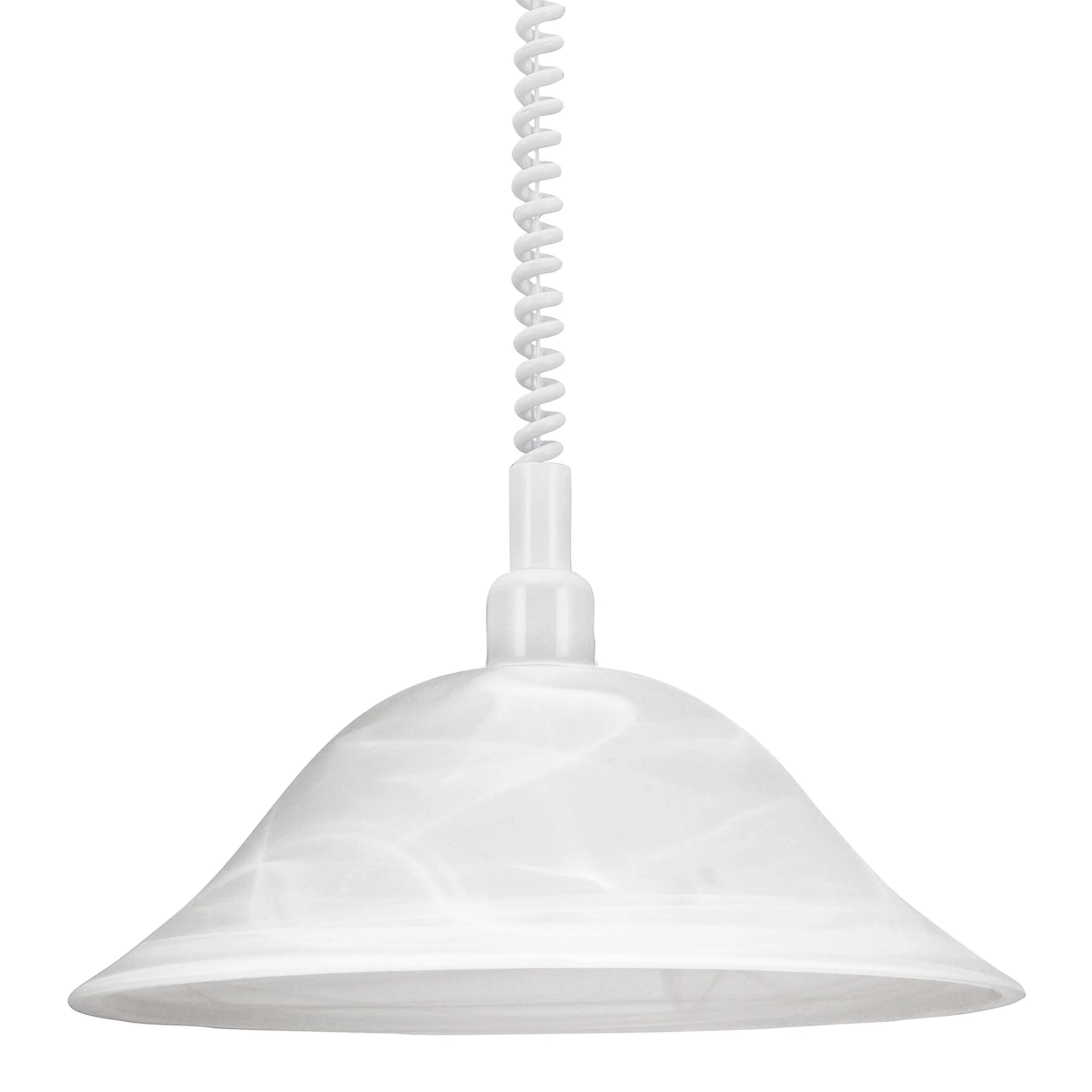 Eglo Alessandra White Alabaster Glass Round Ceiling Pendant