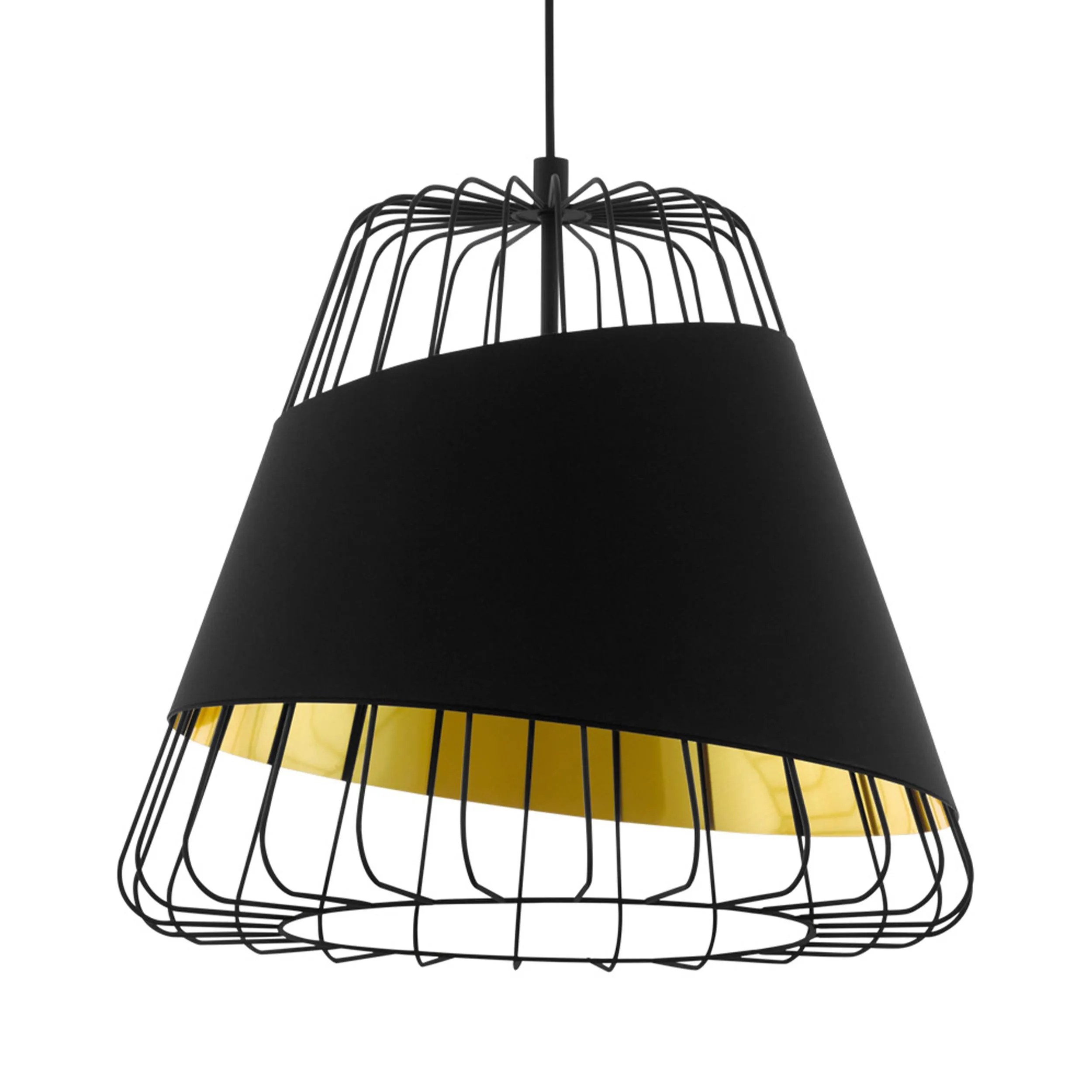 Eglo Austell Black Wire Framed Ceiling Pendant
