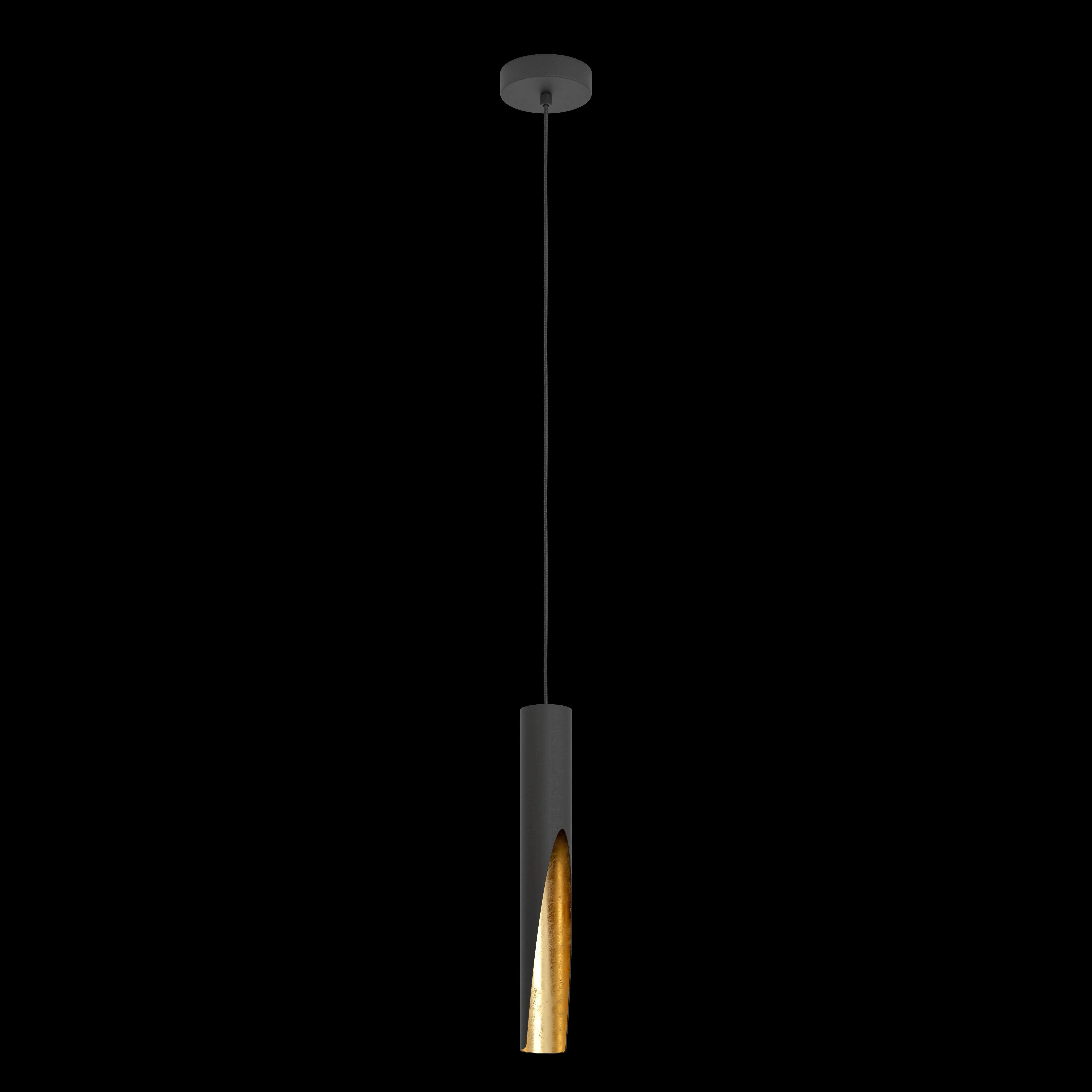Eglo Barbotto Black & Gold Metal Ceiling Pendant