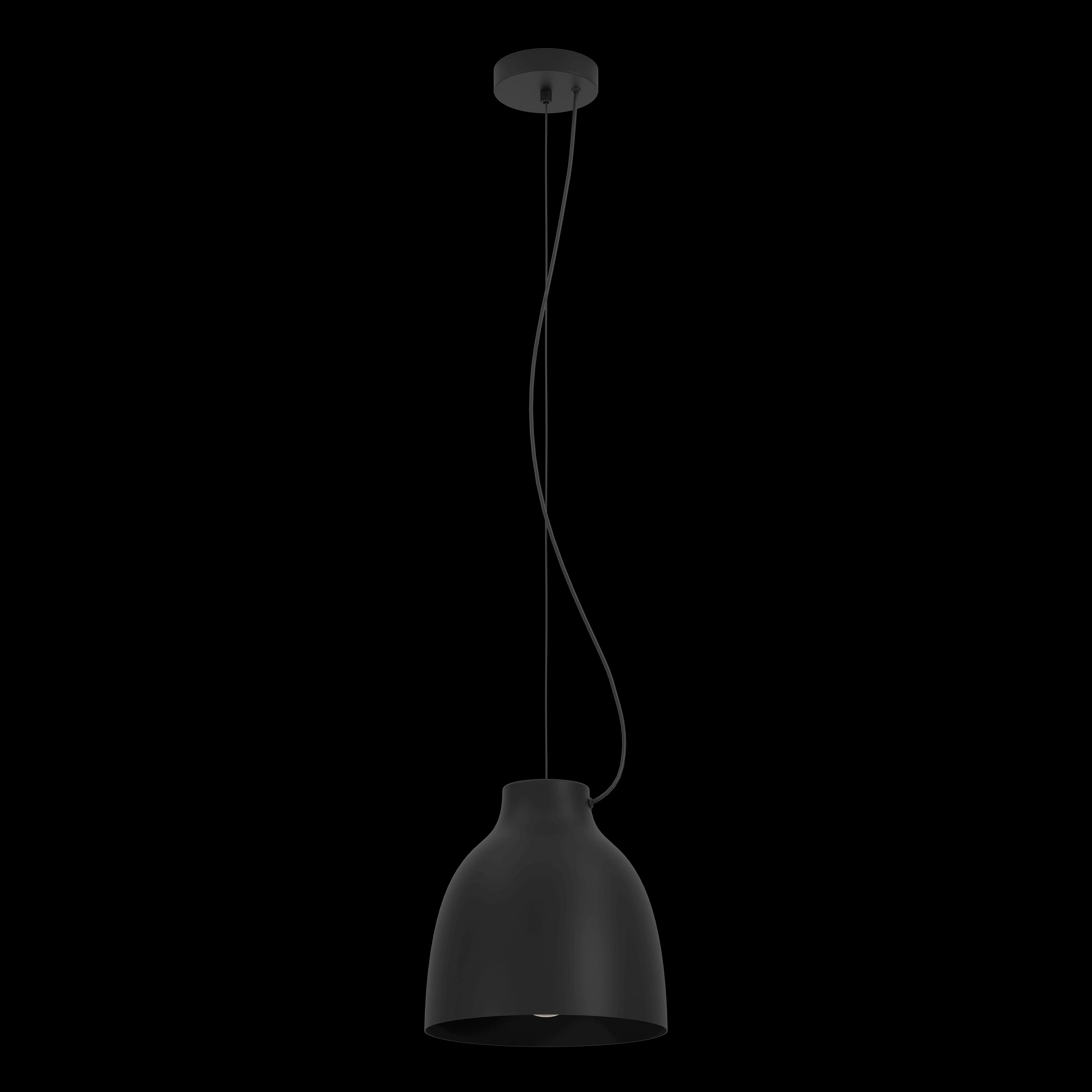 Eglo Camasca Bell Shaped Black Metal Ceiling Pendant