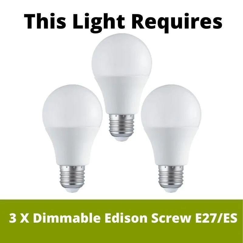 Eglo Cambaito 3 Light Sand Ceiling Pendant