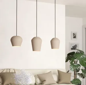 Eglo Cambaito 3 Light Sand Ceiling Pendant flush mount ceiling fixture