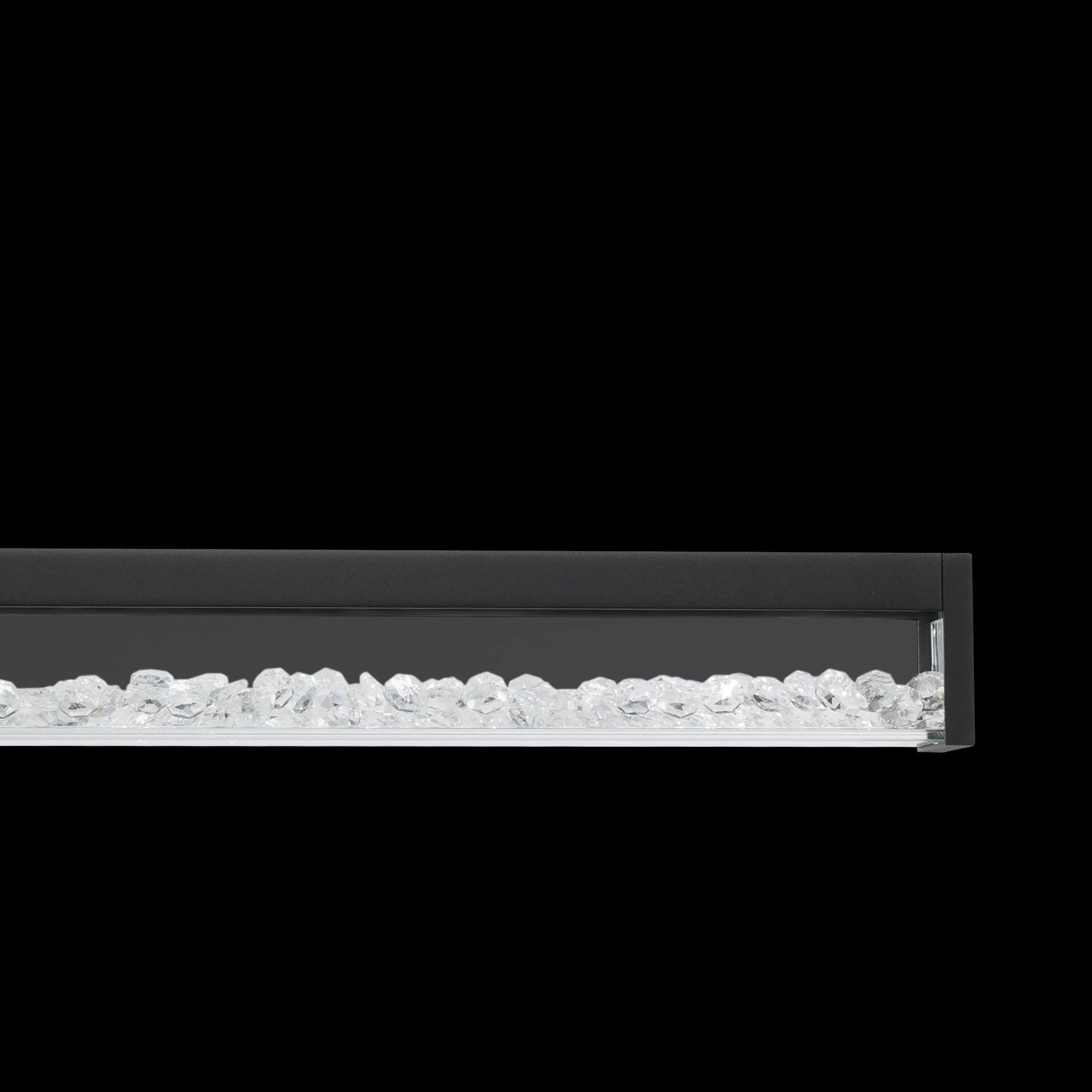 Eglo Cardito 1 LED Black Bar & Glass Crystal Ceiling Pendant