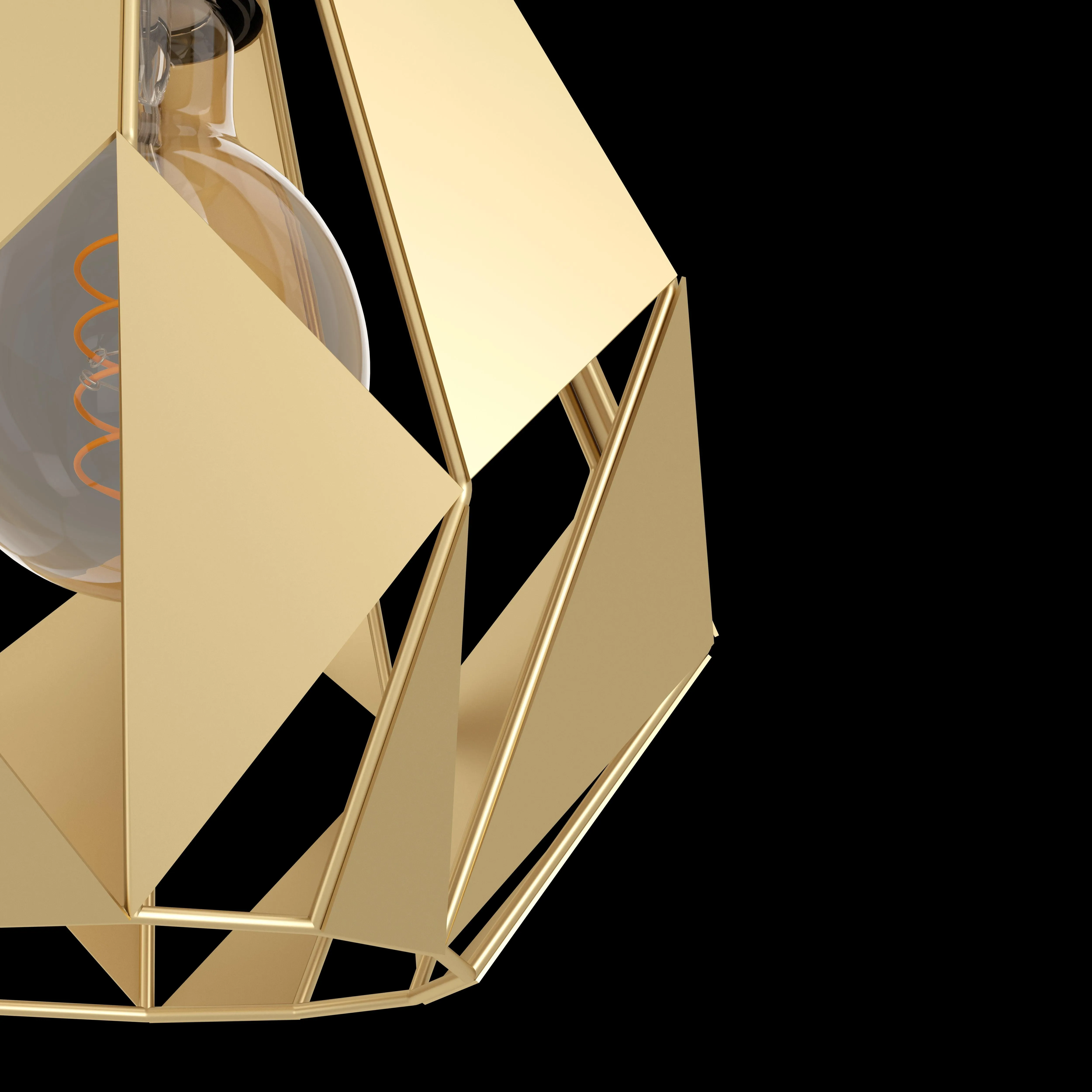 Eglo Carlton 3 Light Gold Ceiling Pendant