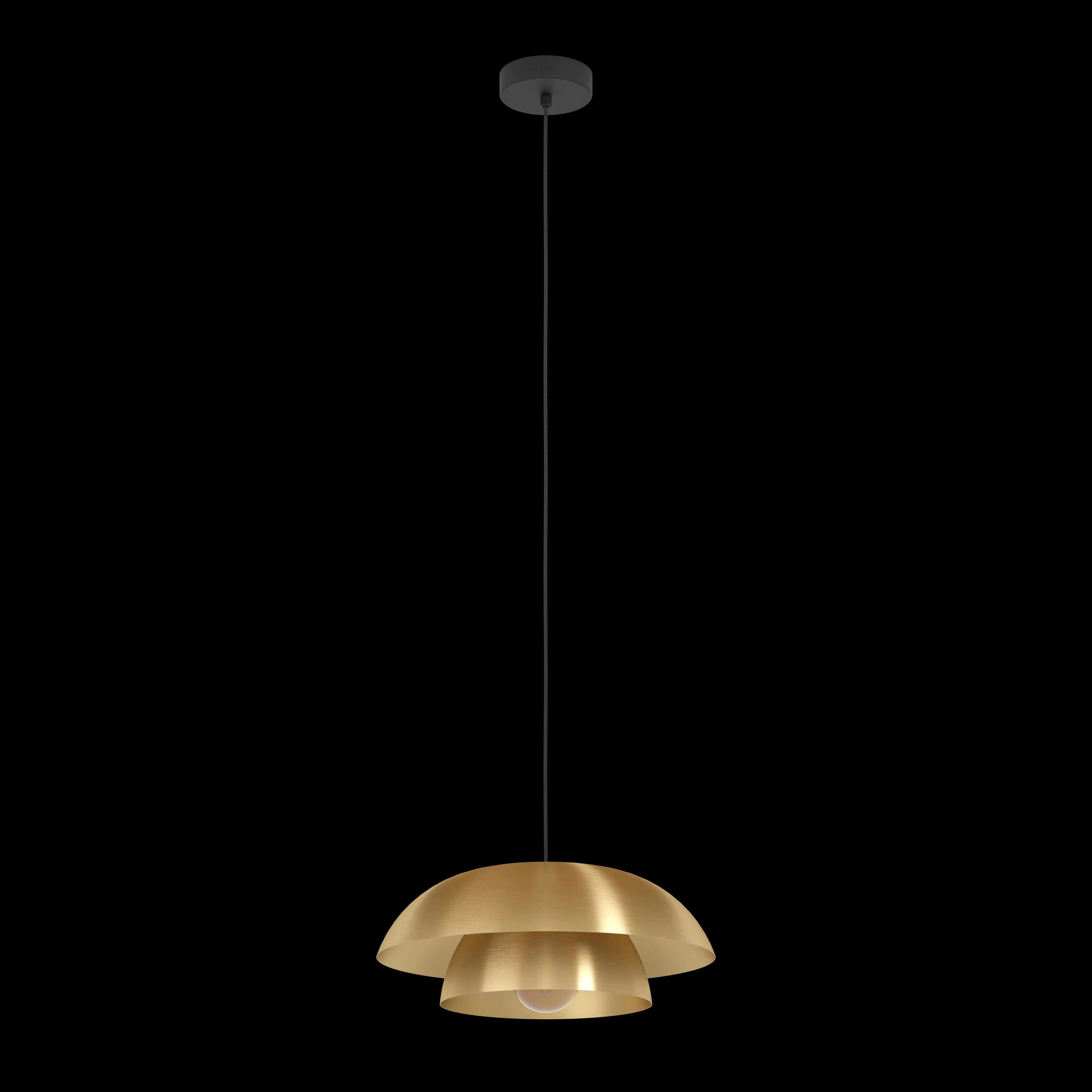 Eglo Cenciara Brass Lampshade Ceiling Pendant