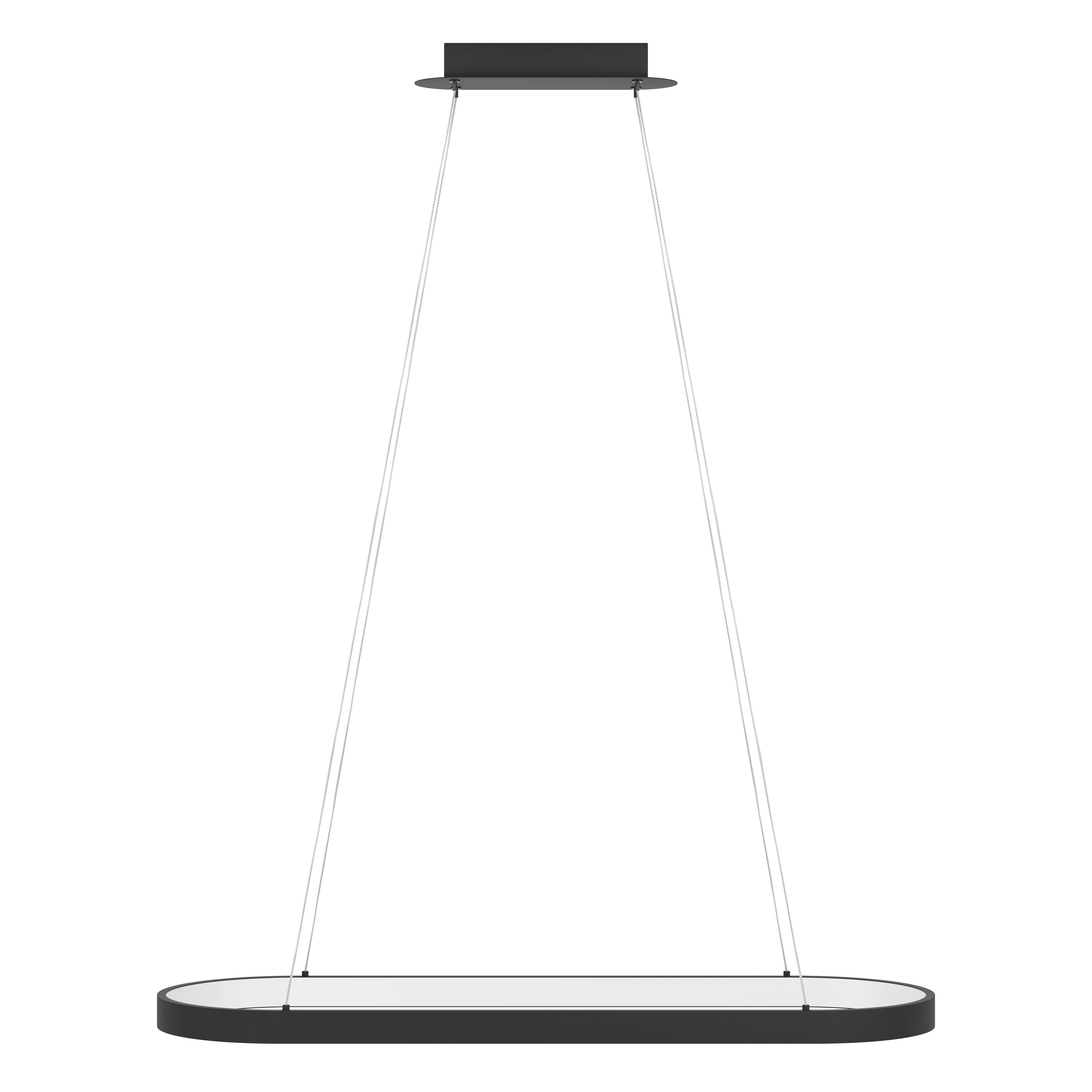 Eglo Codriales LED Black Elliptical Ceiling Pendant