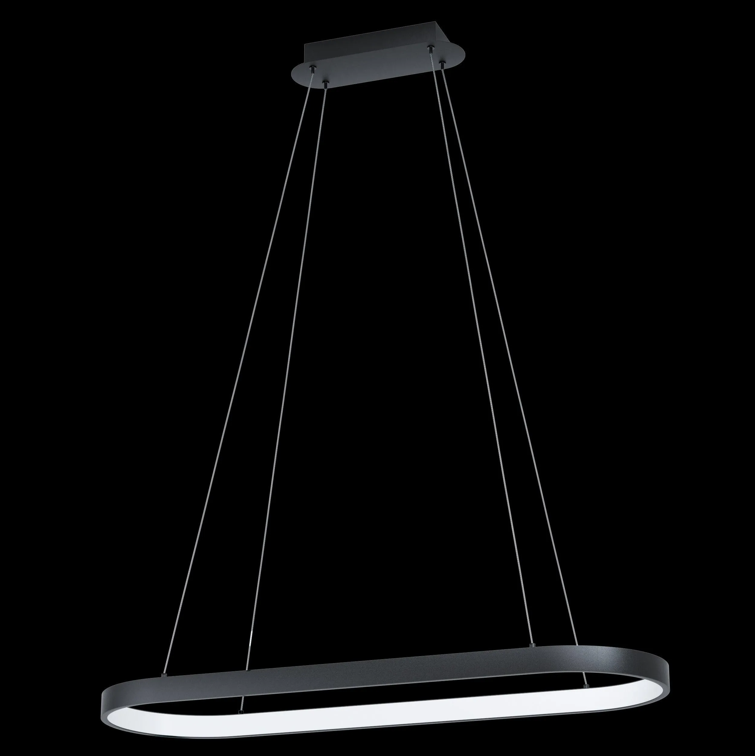 Eglo Codriales LED Black Elliptical Ceiling Pendant