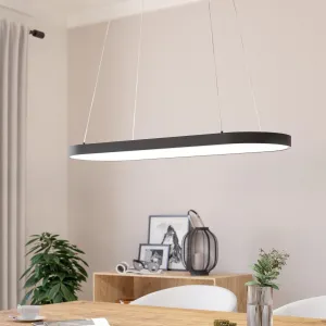 Eglo Codriales LED Black Elliptical Ceiling Pendant flush mount ceiling fixture