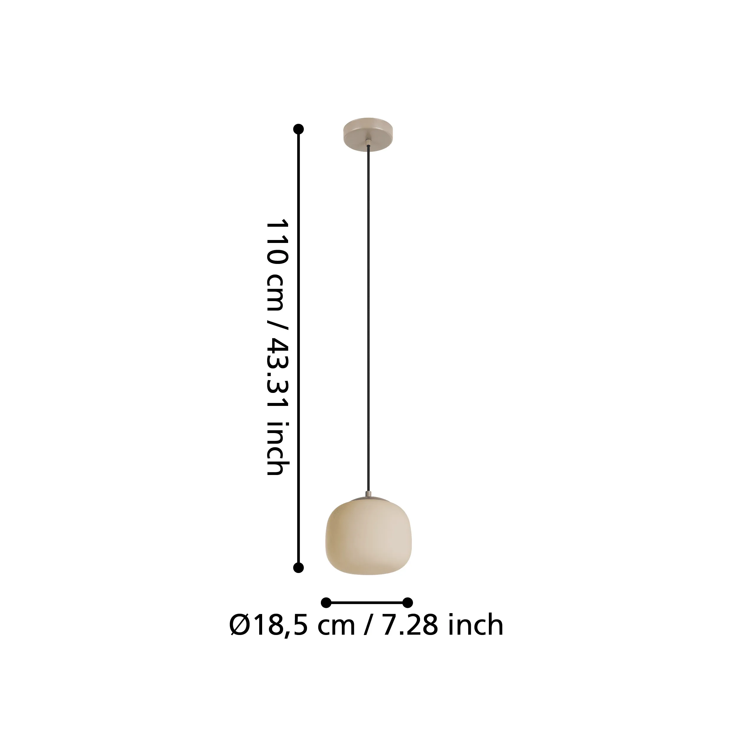 Eglo Cominio Sand Glass Ceiling Pendant