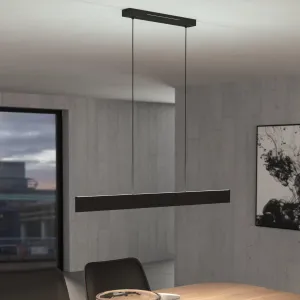 Eglo Connect Andreas-Z Smart LED Black Bar Ceiling Pendant flush mount ceiling fixture