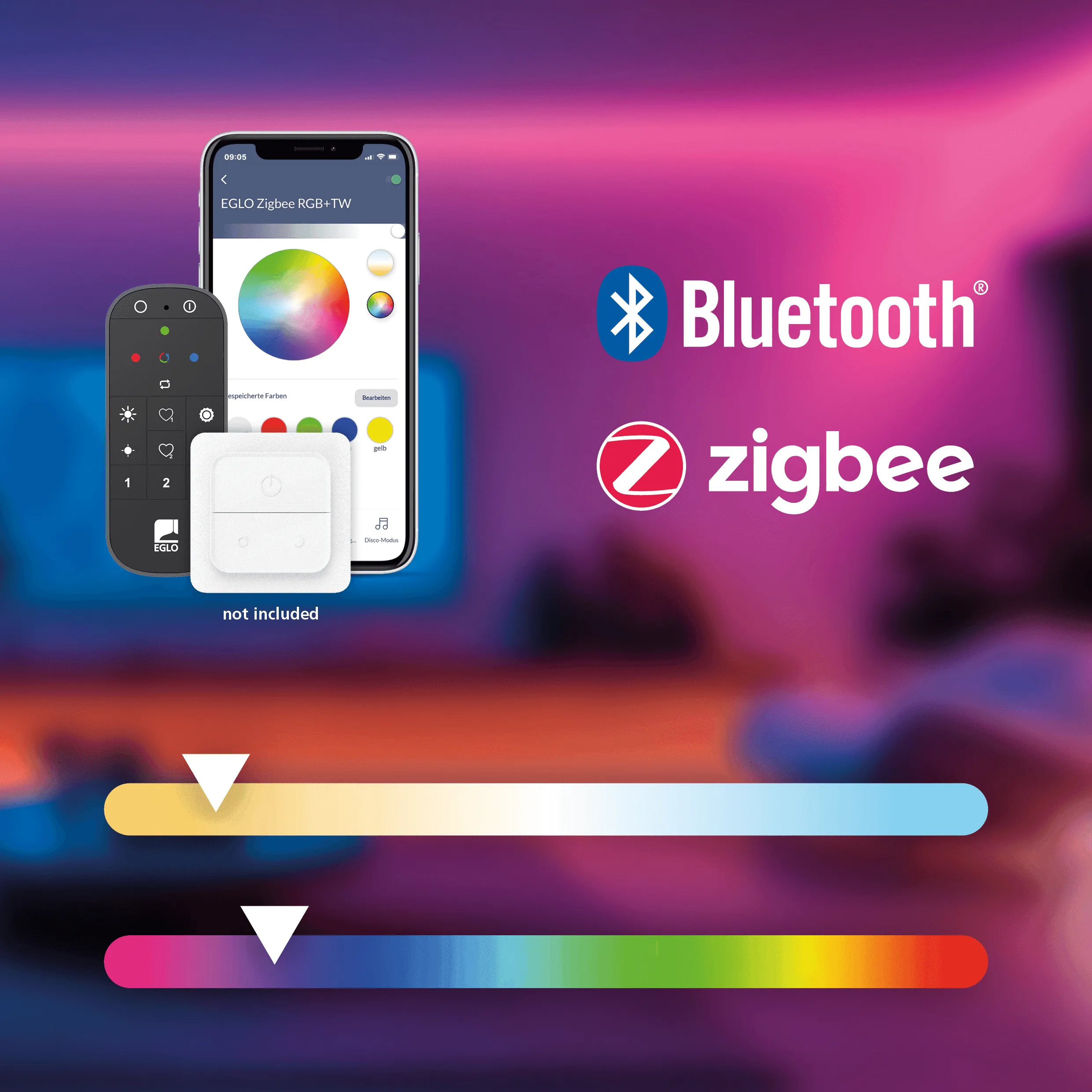 Eglo Connect Fraioli-Z Smart LED Black Ceiling Pendant