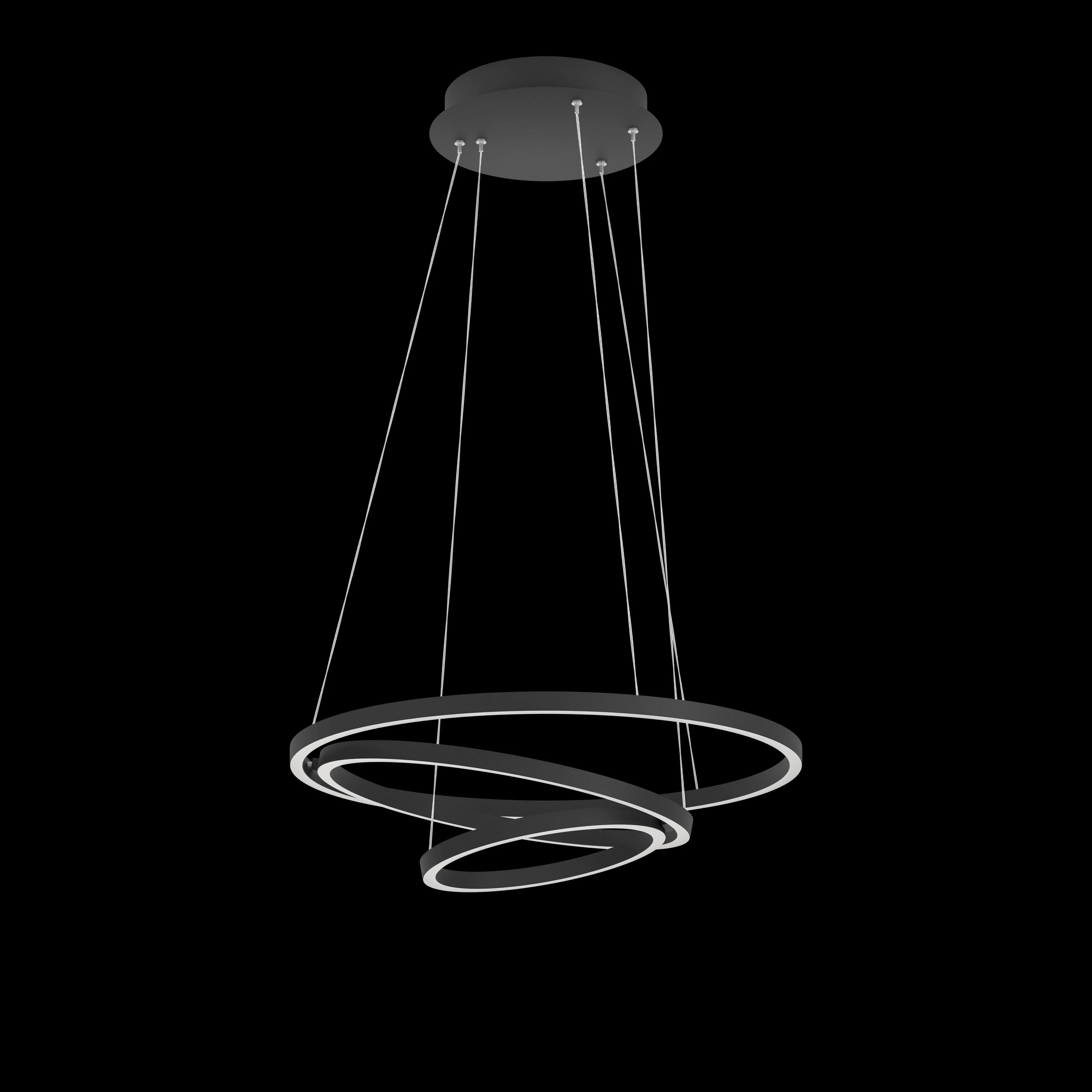 Eglo Connect Lobinero-Z Smart LED Black Curved Pendant