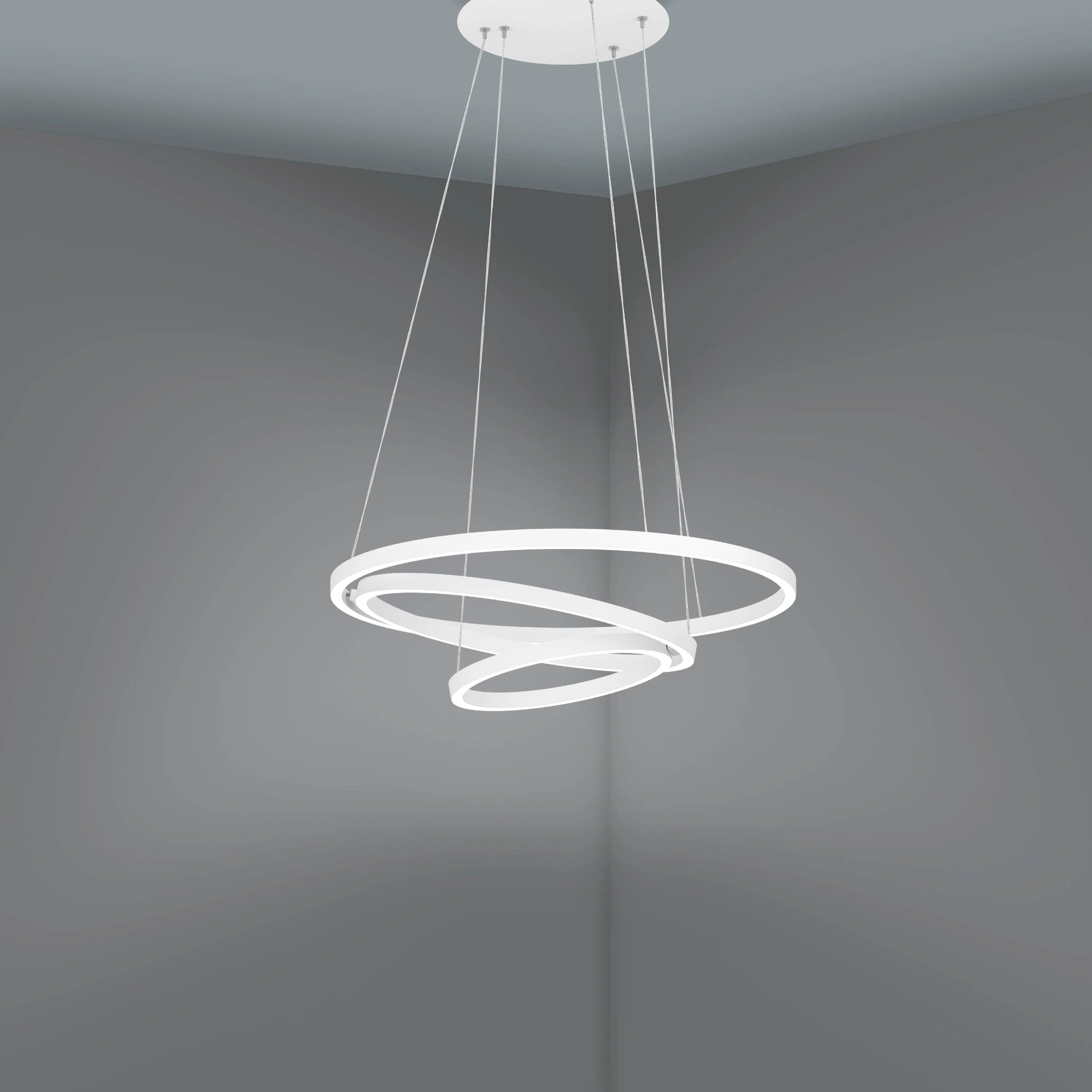 Eglo Connect Lobinero-Z Smart LED White Curved Ceiling Pendant