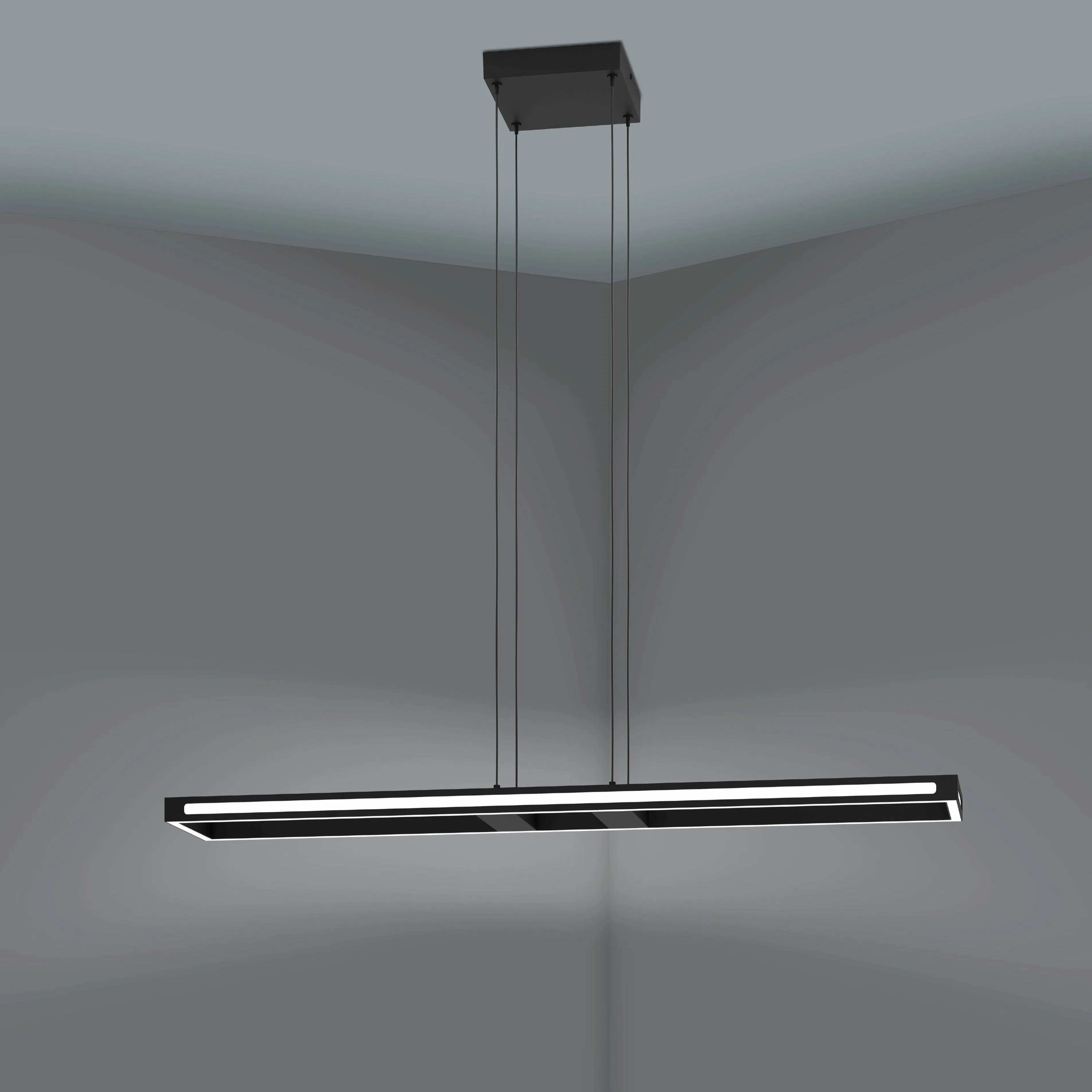 Eglo Connect Salvilanas-Z Smart LED Black Rectangular Metal Pendant